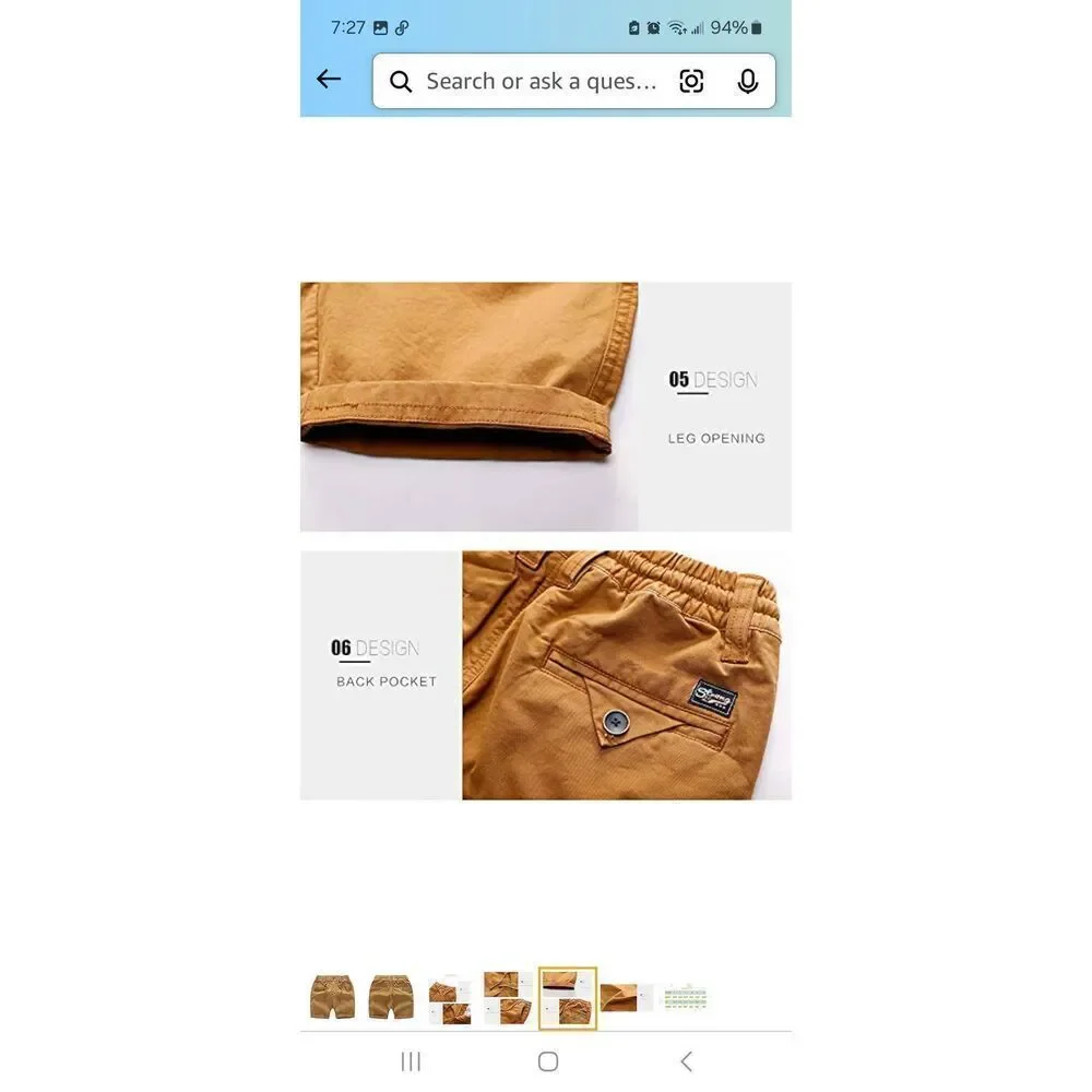 New Boys Size 14 QLZ Yellow Brown Summer Casual Shorts Elastic Drawstring Waist